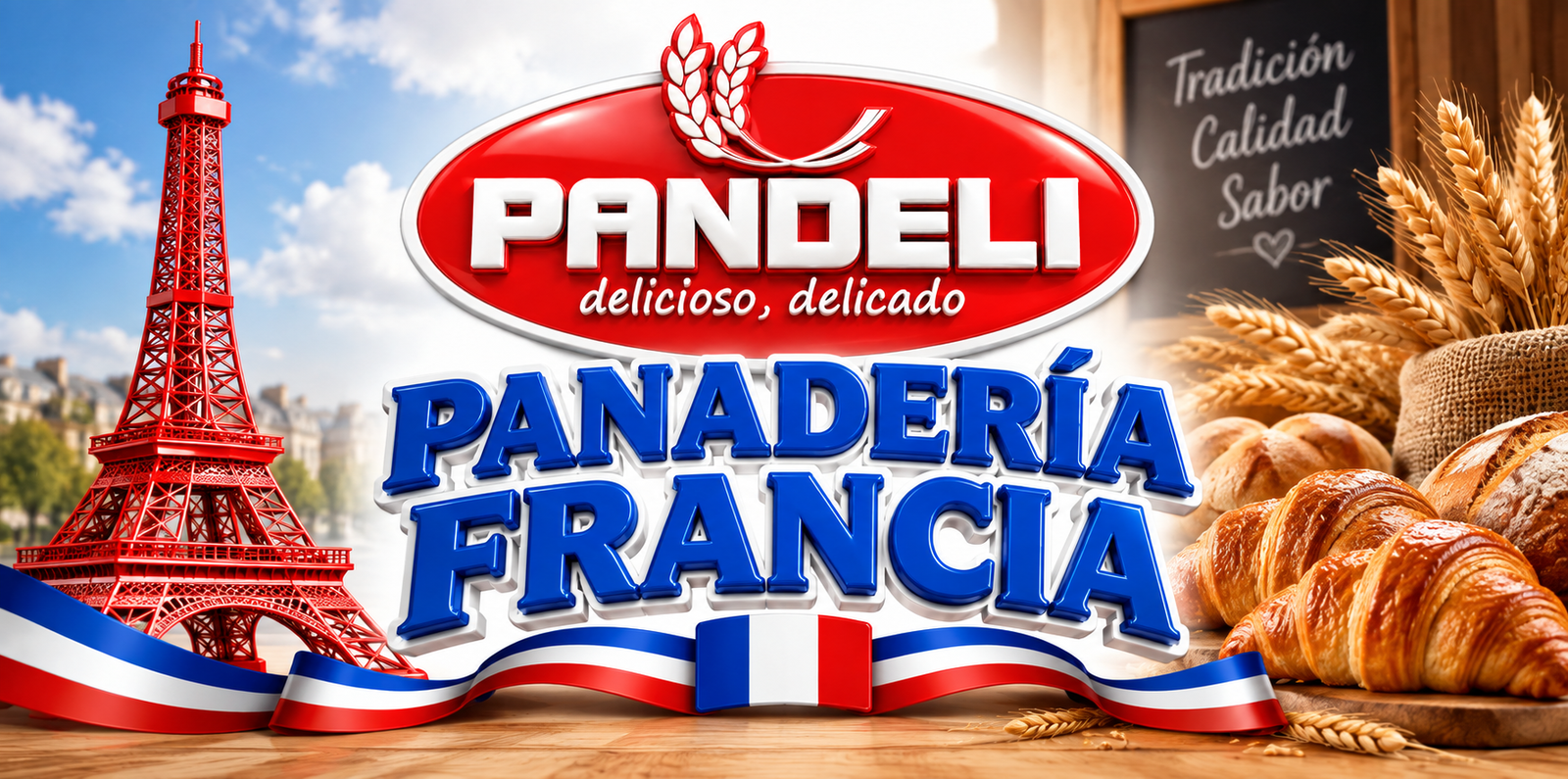 banner pandeli panaderia francia parana